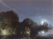 Adam Elsheimer flight into egypt oil on canvas